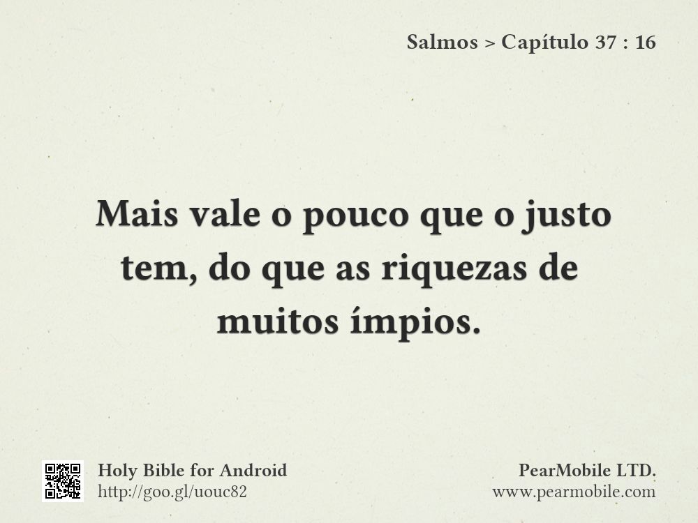 Salmos, Capítulo 37:16